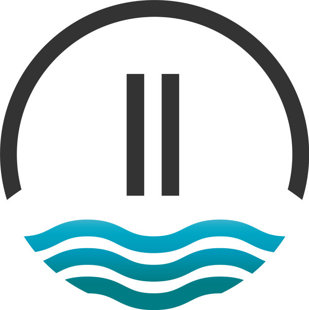 首字母ii创意圈海滩和太阳图片下载