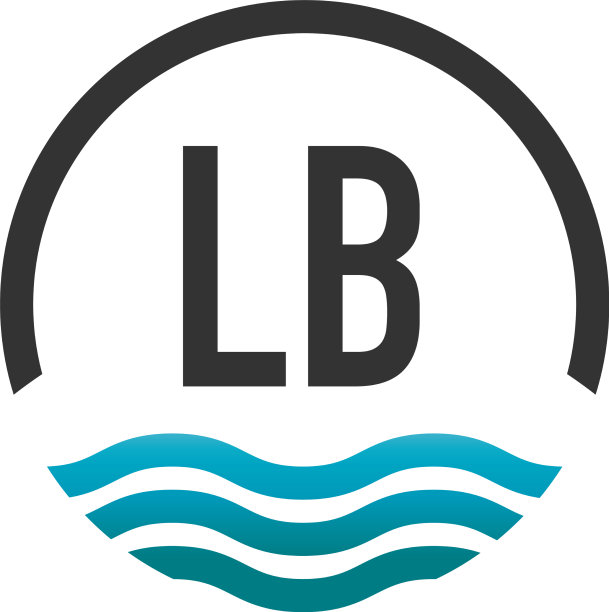 首字母lb创意圈沙滩和太阳图片下载