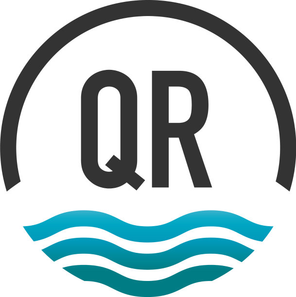 首字母qr创意圈沙滩和太阳图片下载