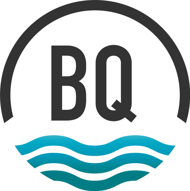 首字母bq创意圈海滩和太阳图片下载