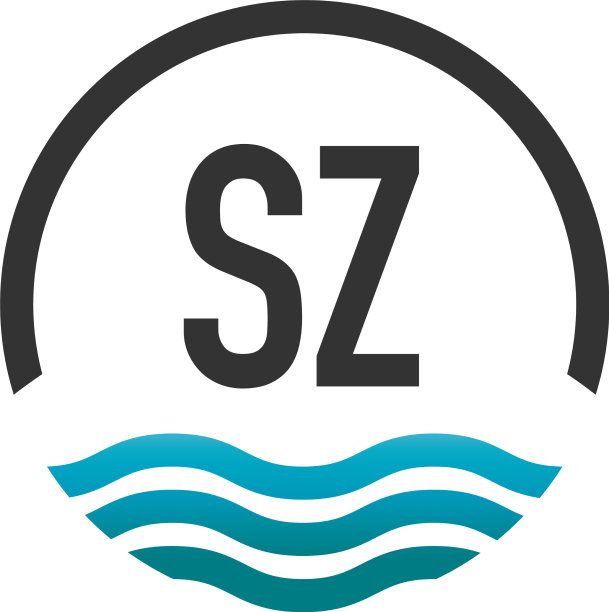 首字母sz创意圈沙滩和太阳图片下载