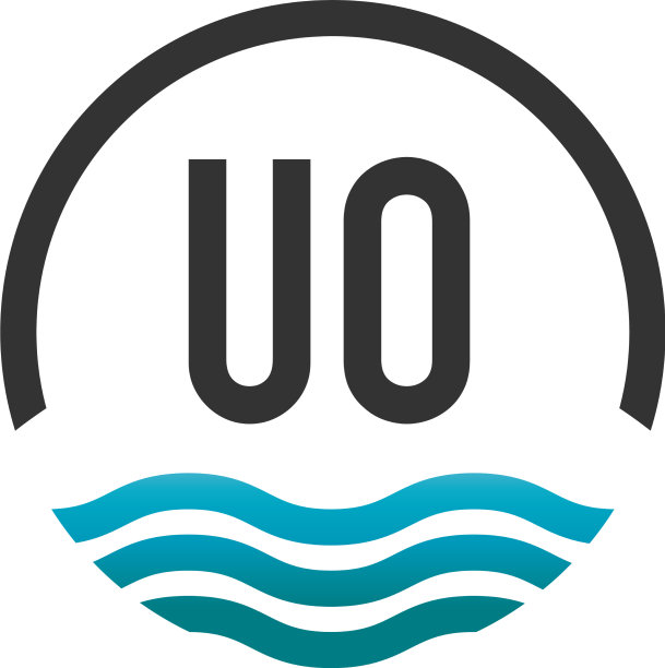 首字母uo创意圈沙滩和太阳图片下载