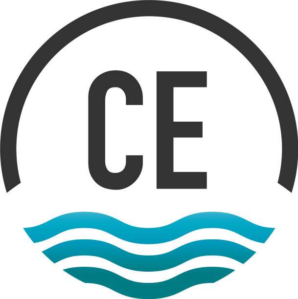 首字母ce创意圈沙滩和太阳图片下载