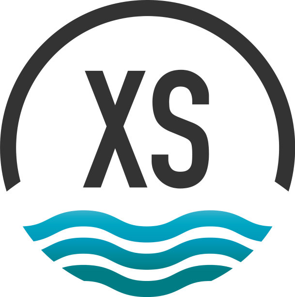 首字母xs创意圈沙滩和太阳图片下载