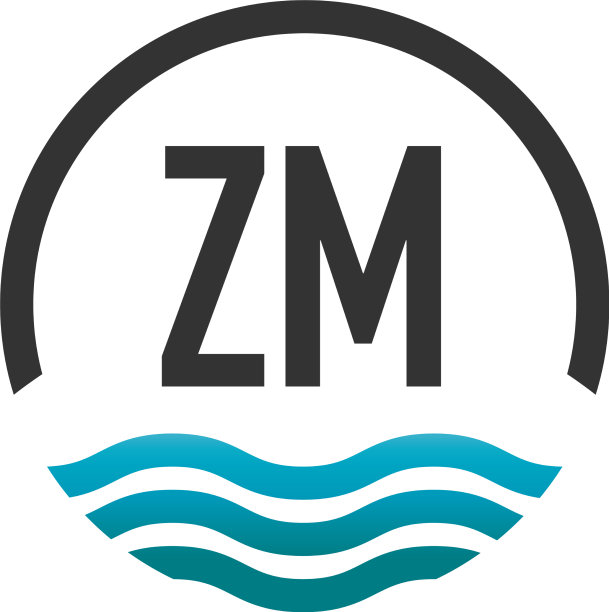 首字母zm创意圈沙滩和太阳图片下载