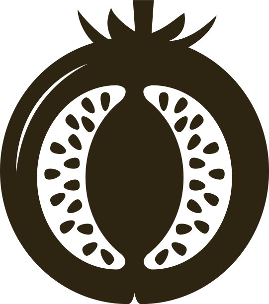 一半的番茄图标图片下载