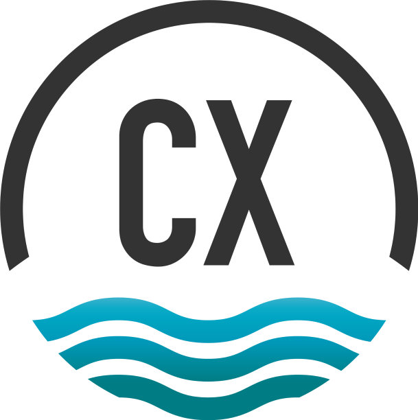 首字母cx创意圈沙滩和太阳图片下载