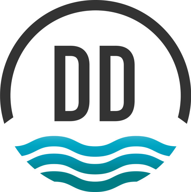 首字母d创意圈沙滩和太阳图片下载