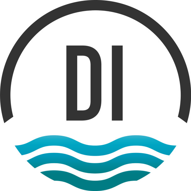 首字母di创意圈沙滩和太阳图片下载