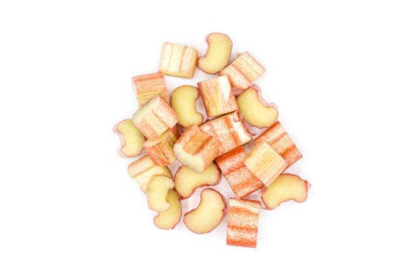 大黄孤立在白色背景顶视图图片下载