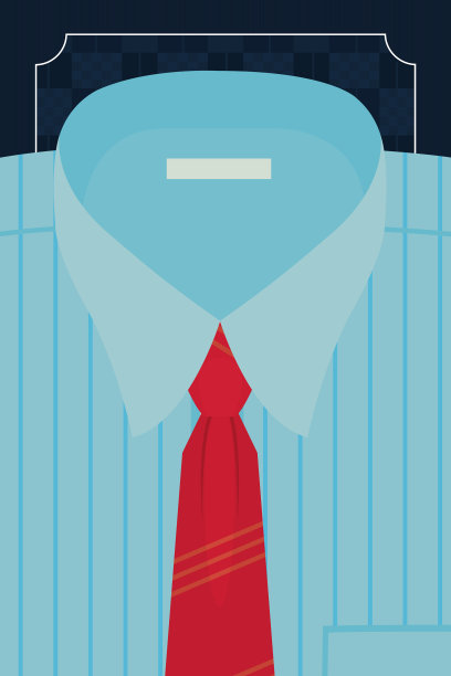 优雅的衬衫配领带图片下载