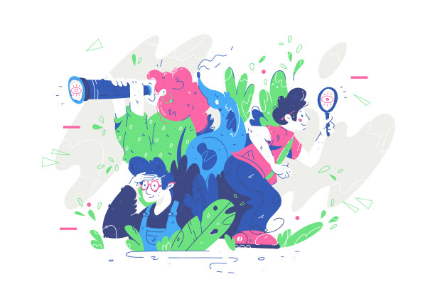 一群人在找东西图片下载