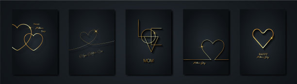 母亲节快乐集金黑卡图片下载