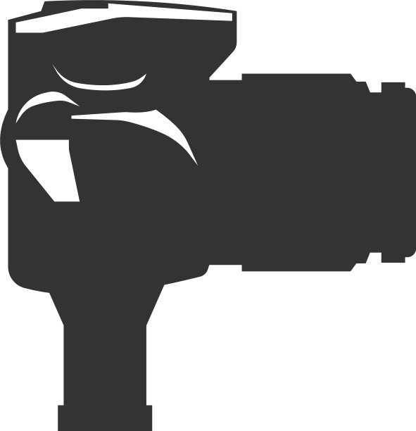 孤立的平面摄像机图标图片下载