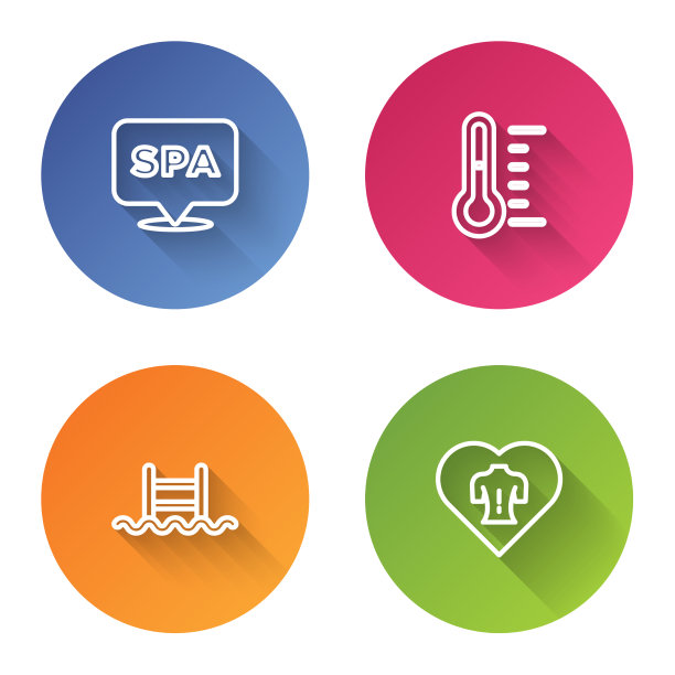 Set line spa salon桑拿温度计游泳图片下载