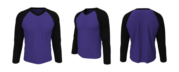 长袖raglan t恤模型图片下载