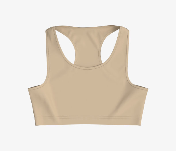 女人的运动胸罩模型在前视图图片下载