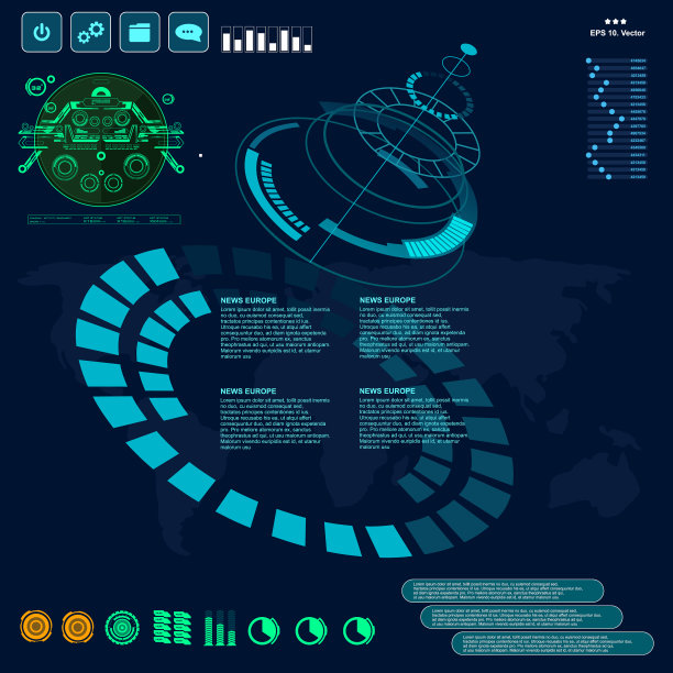 背景与未来的用户界面设计图片下载