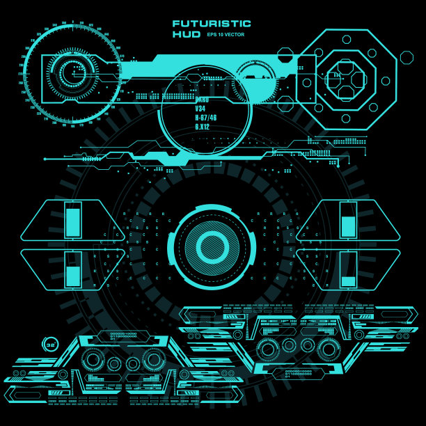 背景与未来的用户界面设计图片下载