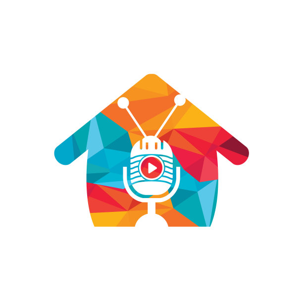 电视播客标志设计图片下载