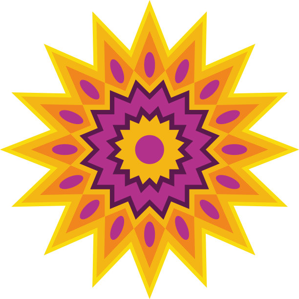 曼荼罗装饰风格图片下载