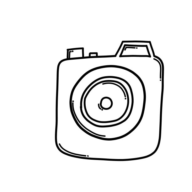 相机涂鸦图标素描手绘图片下载