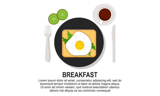 早餐食物美味的煎饼背景图片下载