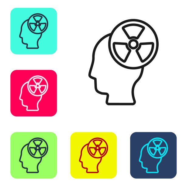 黑线剪影一个人头和一个图片下载