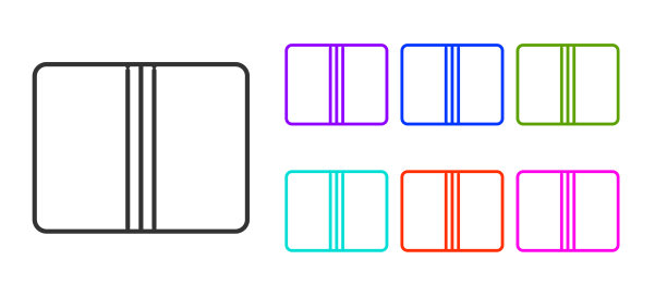 黑色线条的织物辊子被隔离图片下载
