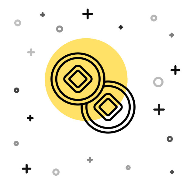 黑线表示人民币货币符号图标图片下载