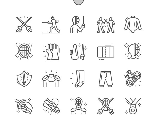 击剑击剑防护服剑客图片下载