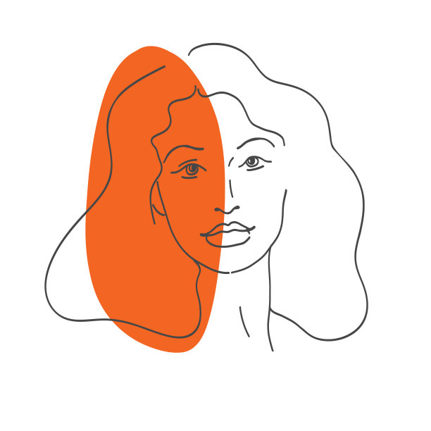 抽象的美国黑人女性肖像图片下载