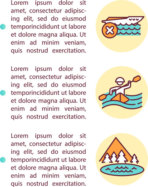 划皮艇代替快艇观光的概念线图片下载