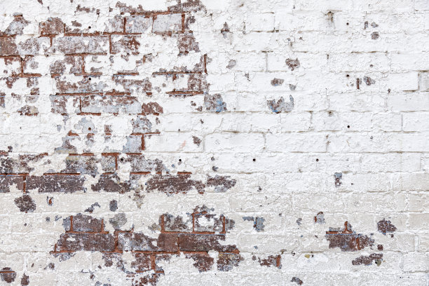 破旧的油漆砖墙背景图片下载