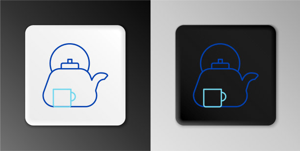 行传统茶道icon孤立上图片下载