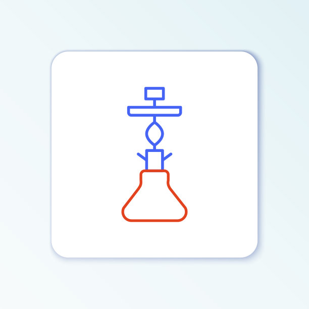 线水烟图标孤立在白色背景图片下载