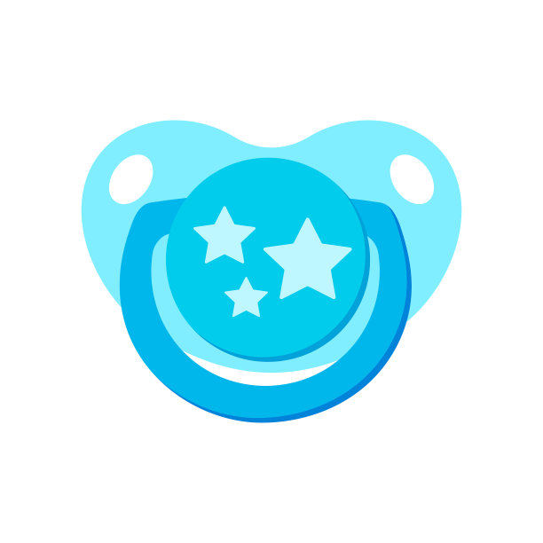 奶嘴badummy图标孤立在白色图片下载