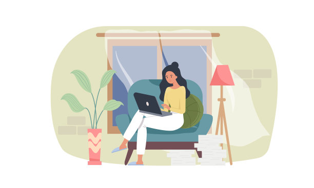 远程教育女子在线教育图片下载