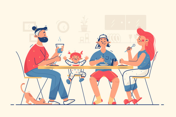 家庭聚餐图片下载