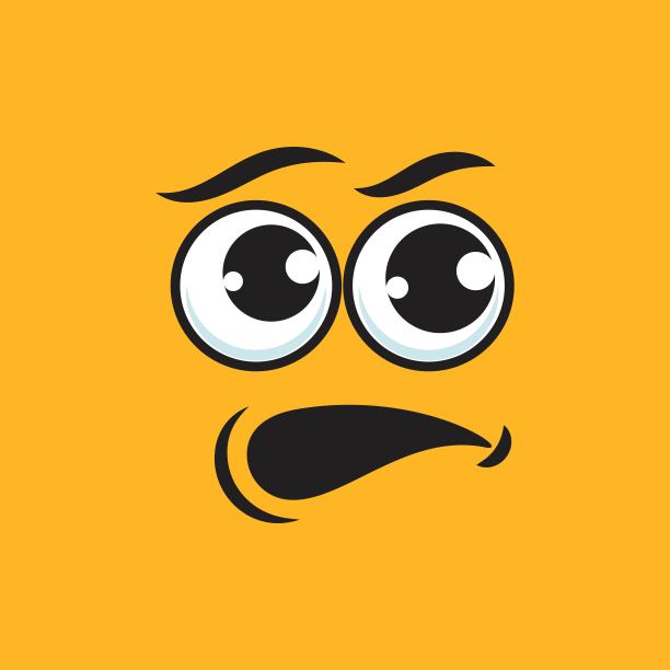 微笑情感图标矢量插图图片下载