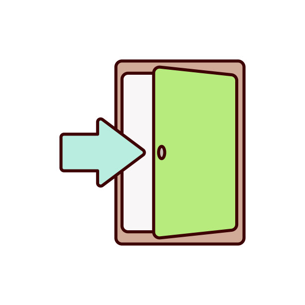 登录图标，签名在矢量插图图片下载