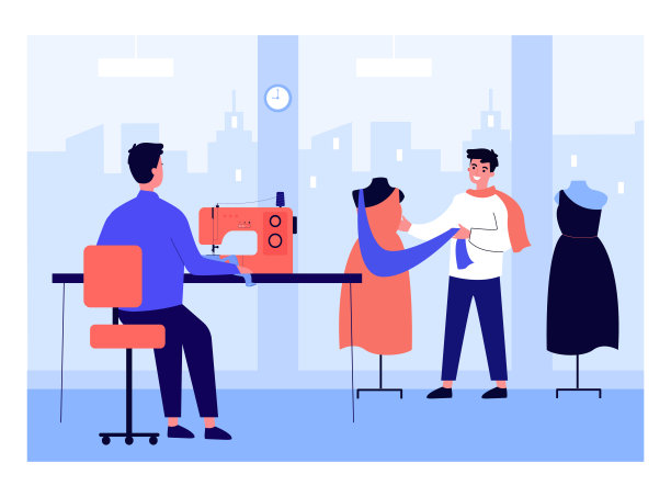 用缝纫机做衣服图片下载