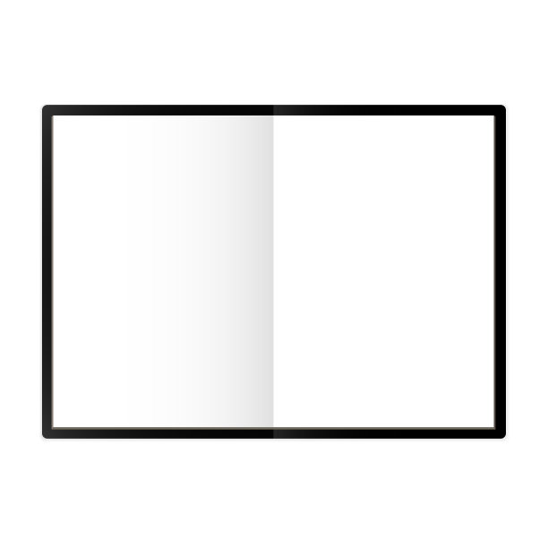 A4记事本模板黑色封面图片下载