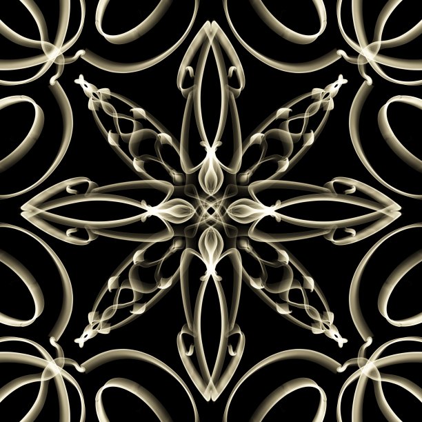 无缝观赏抽象花卉图案图片下载