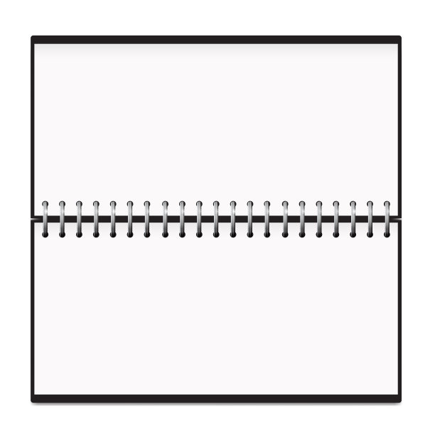 日历水平记事本金属弹簧模型图片下载