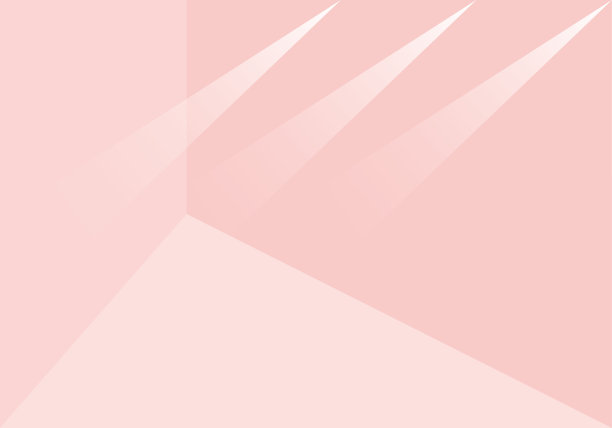 粉红色的房间与空白渐变墙纸设计。图片下载