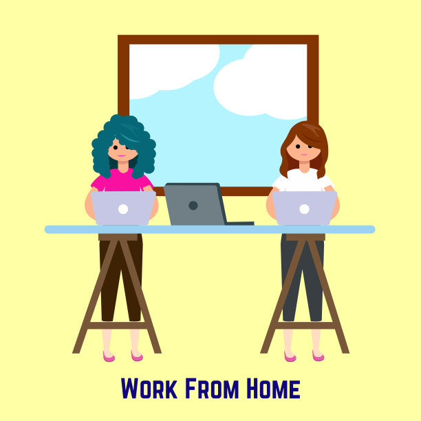 在家工作艺术设计图片下载