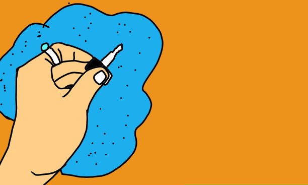 纪念国际左手节的左手物件插画设计图片下载