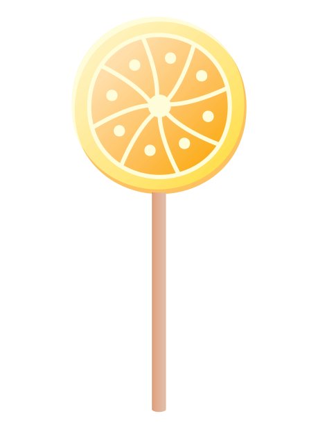 棒棒糖的柑橘类水果图片下载