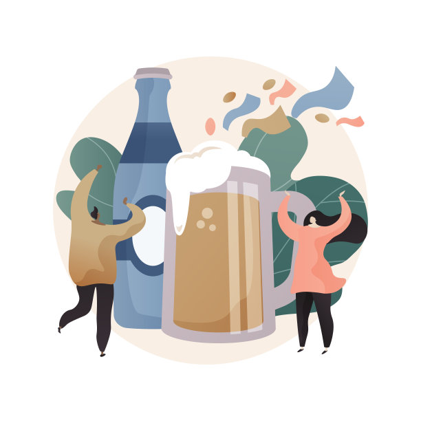 啤酒节抽象概念矢量插图。图片下载